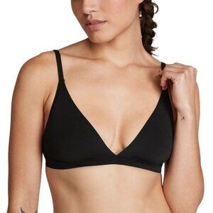 PINK NWT  Black Triangle Bra L Structure 4-way stretch Wireless Twee M-L
